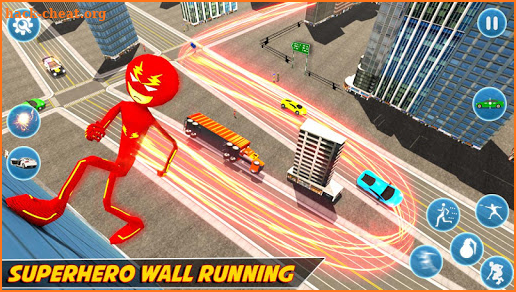 Flash Stickman Rope Hero – Speed Hero Crime City screenshot