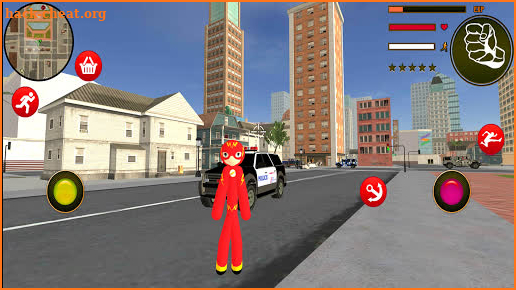 Flash Stickman rope hero - Speed Hero Vigas City screenshot