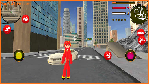 Flash Stickman rope hero - Speed Hero Vigas City screenshot