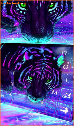 Flash Tiger Keyboard Theme screenshot