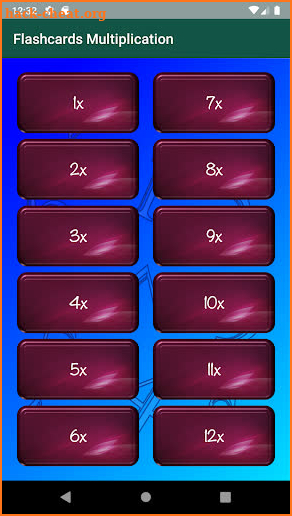 Flashcards Multiplication screenshot