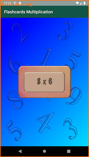 Flashcards Multiplication screenshot