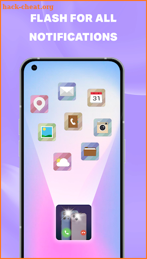Flashlight Alert on Call & SMS screenshot