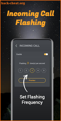 Flashlight on Call screenshot