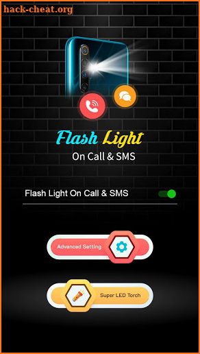 Flashlight on Call and SMS- Flash Alert screenshot