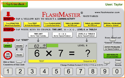 FlashMaster™ App--Math Facts screenshot