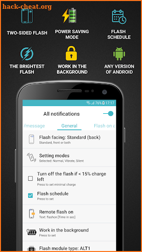 FlashOnCall Premium (call and app) screenshot