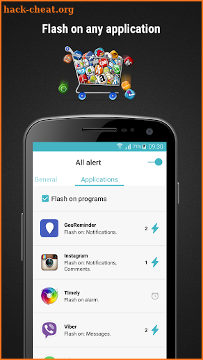 FlashOnCall Premium (call and app) screenshot