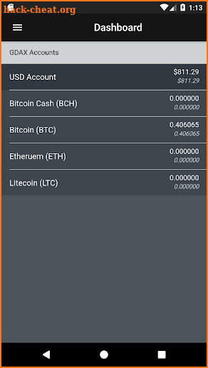 FlashTrade - Bitcoin, BCH, ETH, LTC on GDAX screenshot