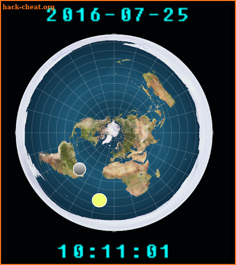 Flat Earth Sun/Moon Clock screenshot