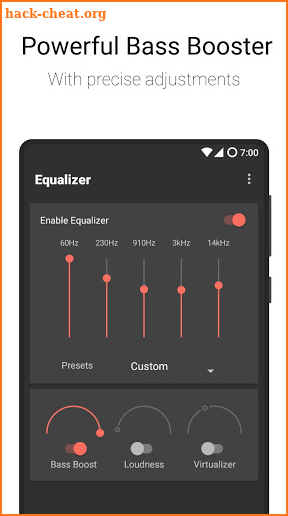 Flat Equalizer - Bass Booster & Volume Booster screenshot