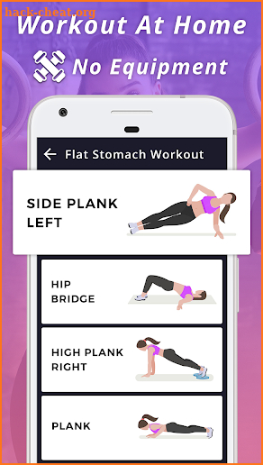 Flat Stomach Exercise screenshot