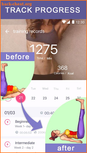 Flat Tummy Workout screenshot