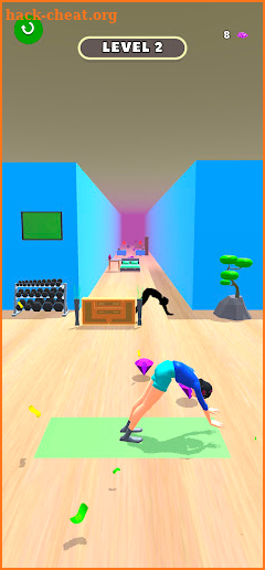 Flexible Run : Couples Yoga Pose Gymnastics Game screenshot