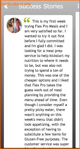 FlexPro Meals screenshot
