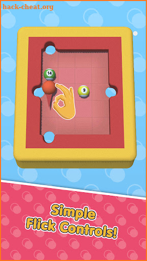 Flick Pool Puzzle screenshot