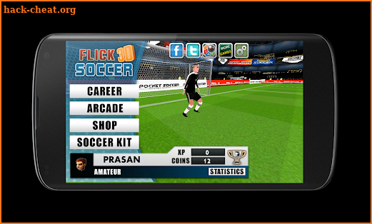 Flick Soccer 3D screenshot