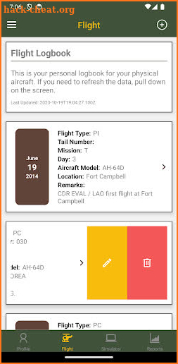 Flight Logbook Army screenshot
