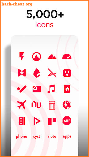 Flight Red - Icon Pack screenshot