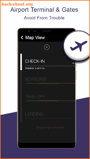 Flight Tracker Online Map: Search Flight Status screenshot