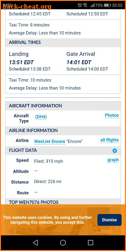 FlightAware screenshot