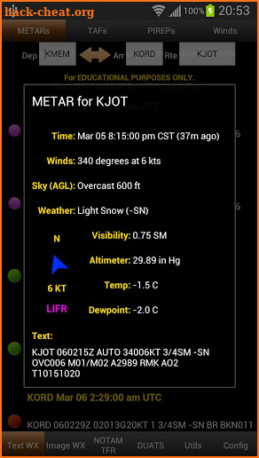 FlightBriefer Aviation Weather screenshot