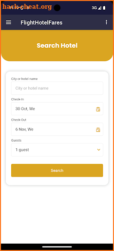 FlightHotelFares screenshot