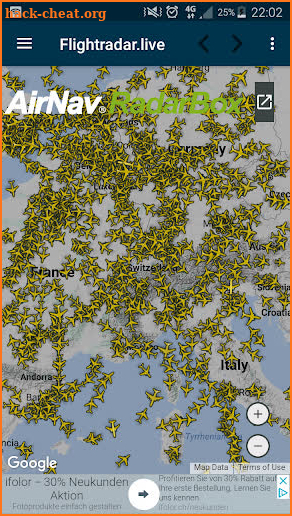 Flightradar.live screenshot