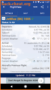 FlightView Free Flight Tracker screenshot