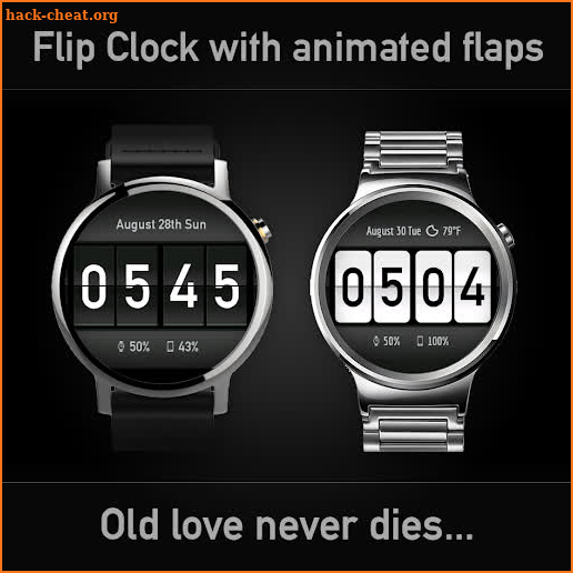 Flip Clock Watch Face for Wear OS screenshot