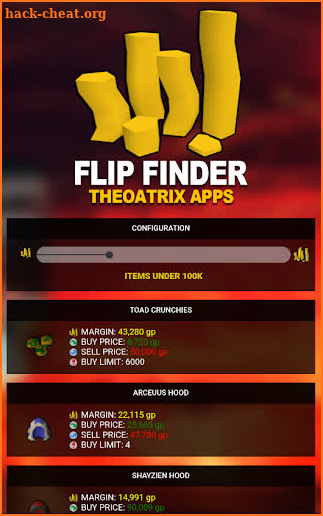 Flipping Finder for OSRS screenshot