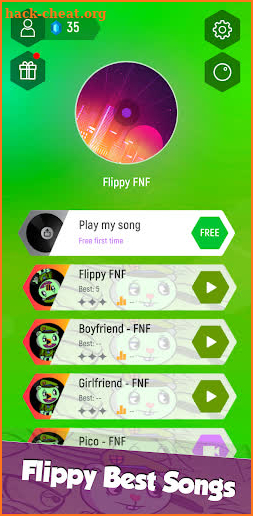 Flippy FNF Tiles Hop Funnu Music Game screenshot