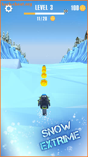 Flippy Snowmobile Race screenshot