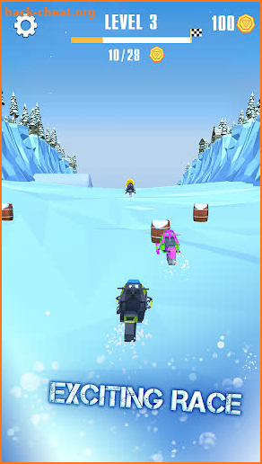 Flippy Snowmobile Race screenshot