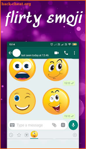 flirty emoji screenshot