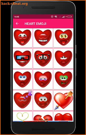 flirty love emoji screenshot