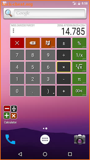 Floating Calculator screenshot