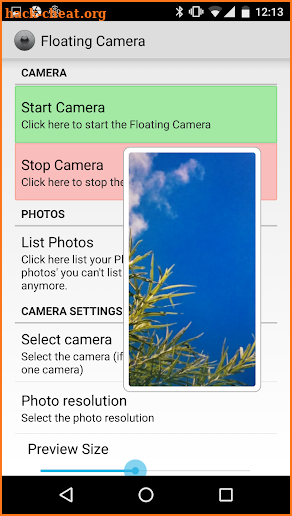 Floating Camera screenshot