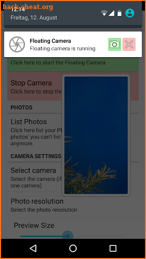Floating Camera screenshot