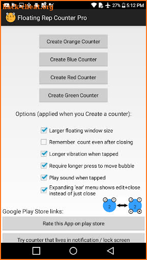 Floating Rep Counter Pro screenshot