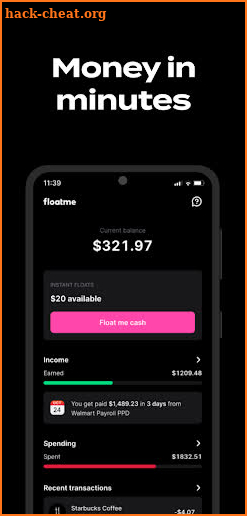 FloatMe: Get Paid Early screenshot