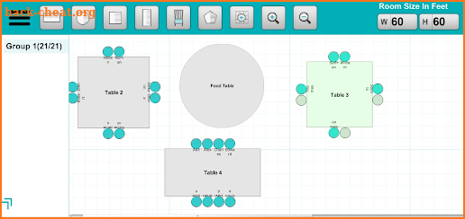 Floor Plan Seating Arrangement screenshot