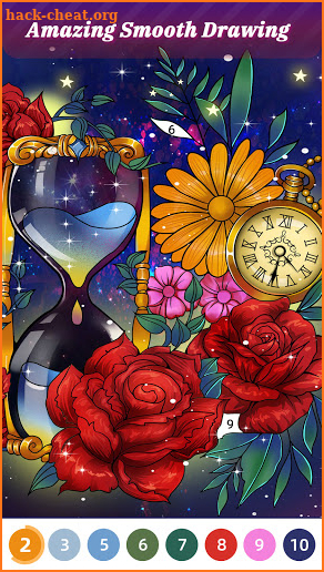 Flora Coloring: Color by Number Painting Game screenshot