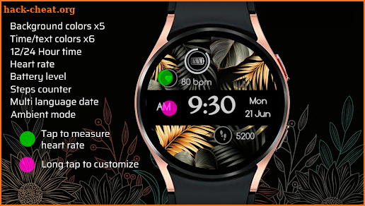 Flora Elegant Design Watchface screenshot