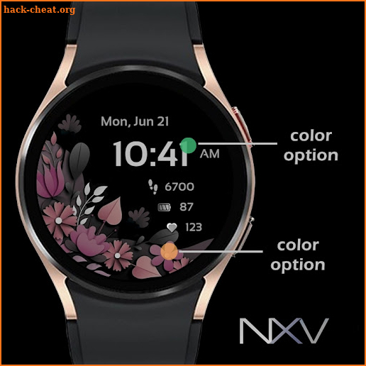 Flora Spring watchface NXV70 screenshot