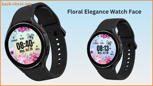 Floral Elegance Watch Face screenshot