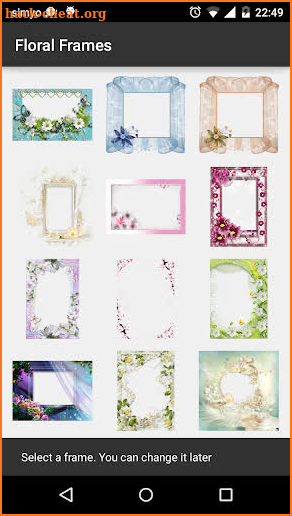 Floral photo Frames screenshot