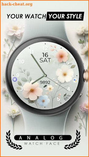 Floral Serenity Watch Face screenshot