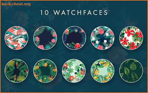 Floral Summer Watch Face screenshot