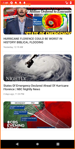 Florence Hurricane Weather News screenshot